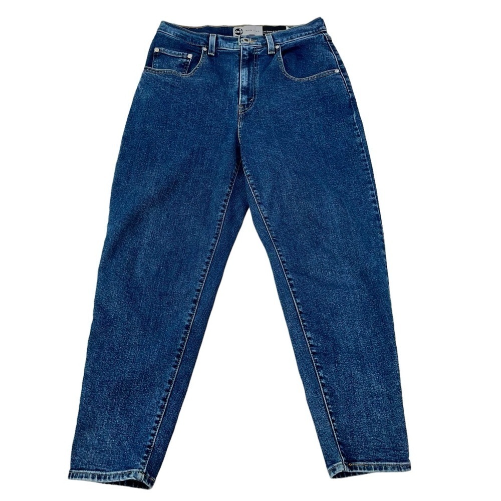 Levi's Silver Tab Mom Jean Med Wash High Rise Tapered Leg Women's Sz 30X26 - Picture 4 of 14